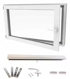 PVC okno Lorac RU50x40B-58L biele ľavé 50x40 cm